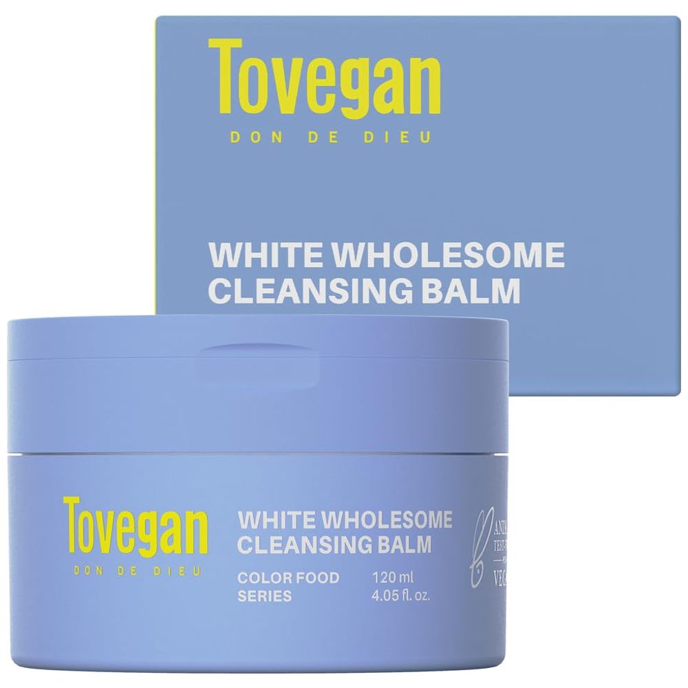 Tovegan Colorfood Series بلسم تنظيف شامل أبيض - 120 مل