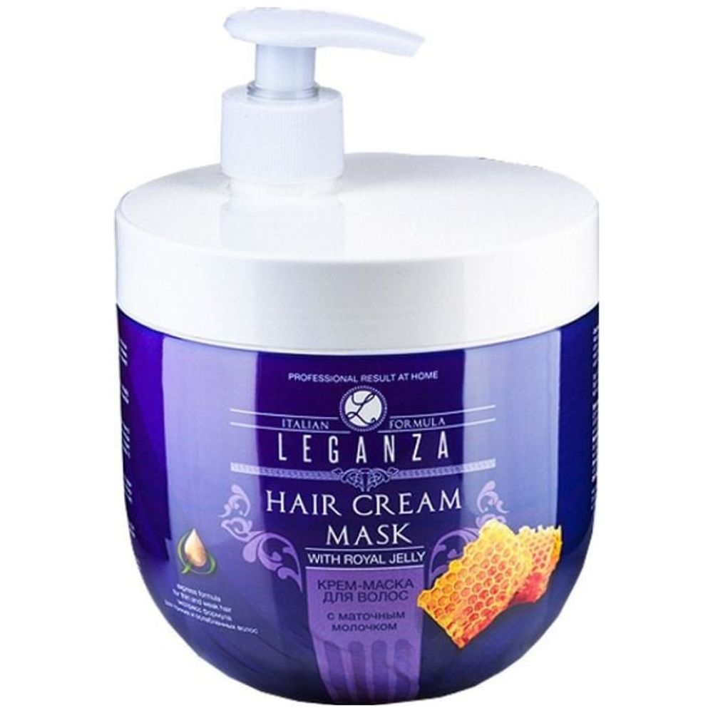 Leganza قناع كريم للشعر بالغذاء الملكي - 1000 ml