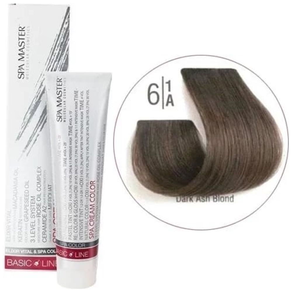 Spa Master Hair Colour Cream - Dark Ash Blond + Oxygen - 20 Vol