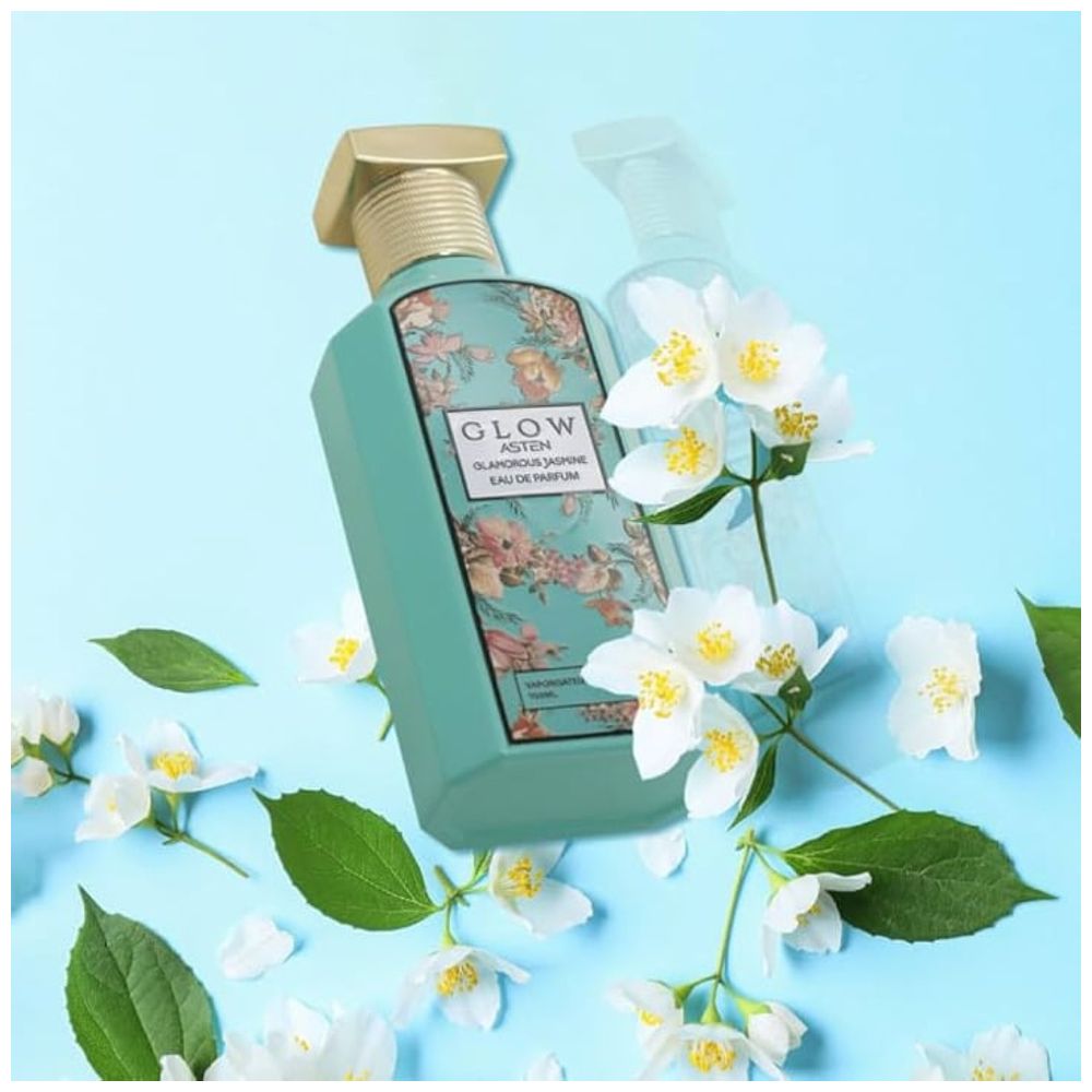 Glow Glamorous Jasmine من Asten للجنسين - أو دو بارفان، 100 مل