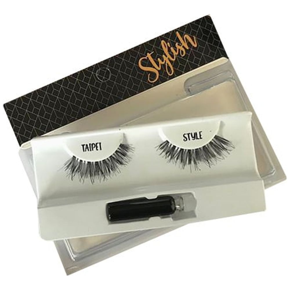 Dr. Aal Natural Hair False Lashes In Taipei Style with Adhesive Set