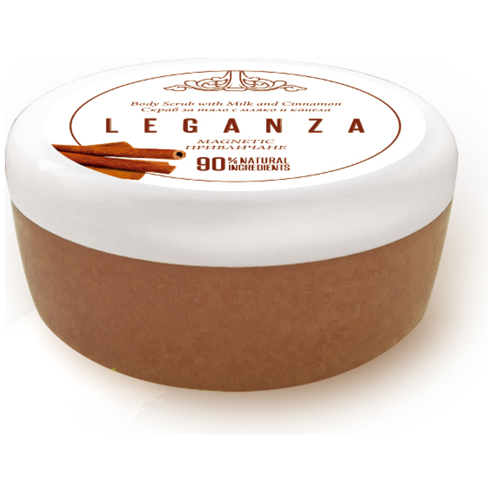 Leganza 240 مقشر الجسم بالحليب والقرفة - 240 جم