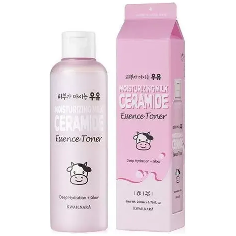 WelCos Milk & Ceramide Moisturizing Toner - Hydrates & Soothes Sensitive Skin, 200ml