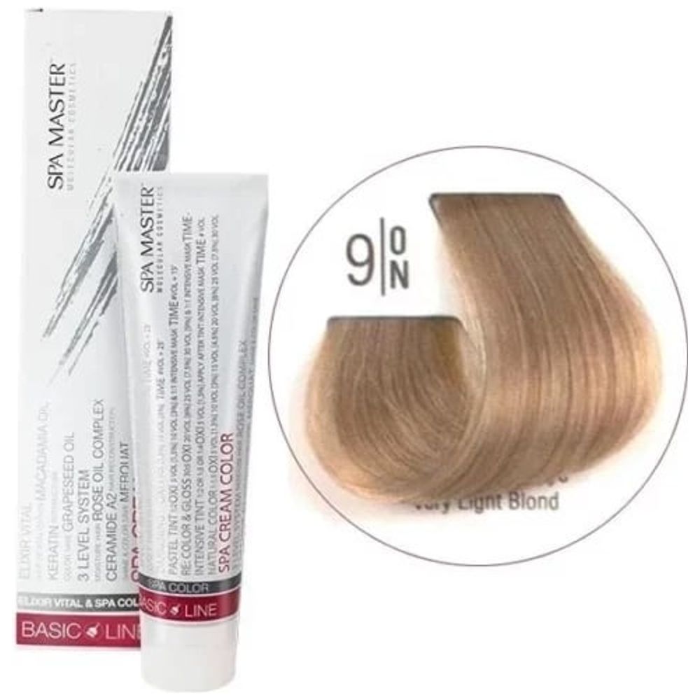 Spa Master Hair Color - Very Light Blond 9/0N + Oxygen 20 Vol