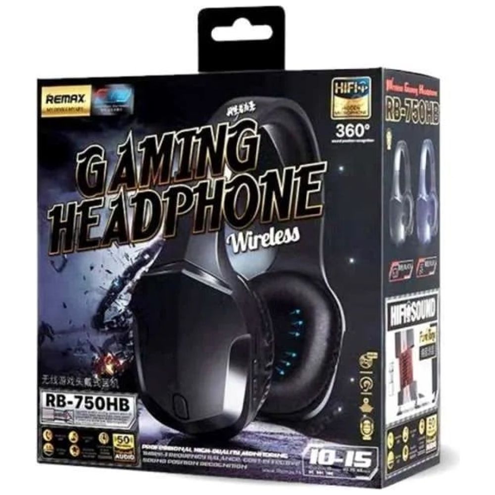 Remax Remax RB-750HB - Gaming Bluetooth Headphone Over Ear - Black