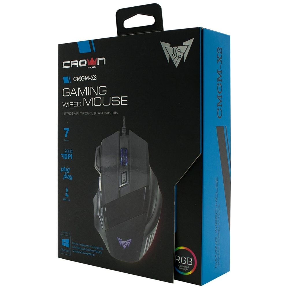 Crown Micro Crown Micro CMGM-X2- - Wired Mouse