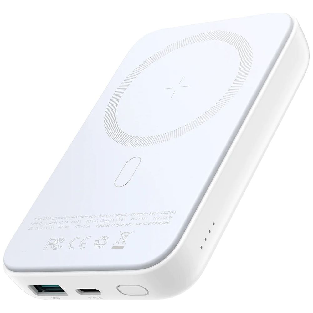 Joyroom Joyroom JR-W020 - Wireless Power Bank - 10000mAh - White 10000mAh