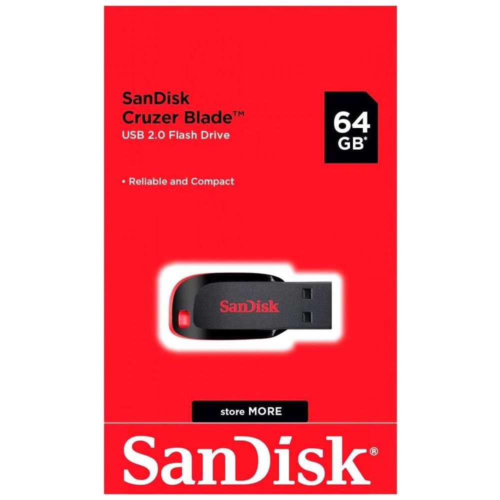 SanDisk SanDisk SDCZ50-064G-B35 - 64GB - USB Flash Drive - Black 64GB