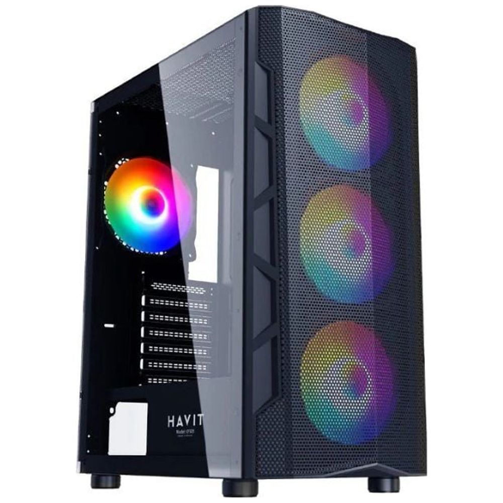 Havit Havit CF928 - Computer Case - RGB - Black – 102,750 IQD Iraq