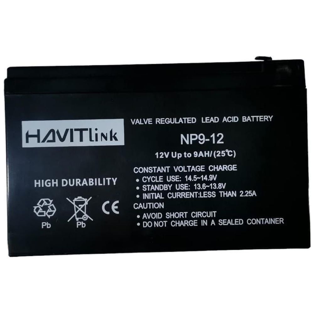 Havit np9_12 - UPS Battery - 12V-9AH - Black 12V-9AH – 17,750 IQD Iraq