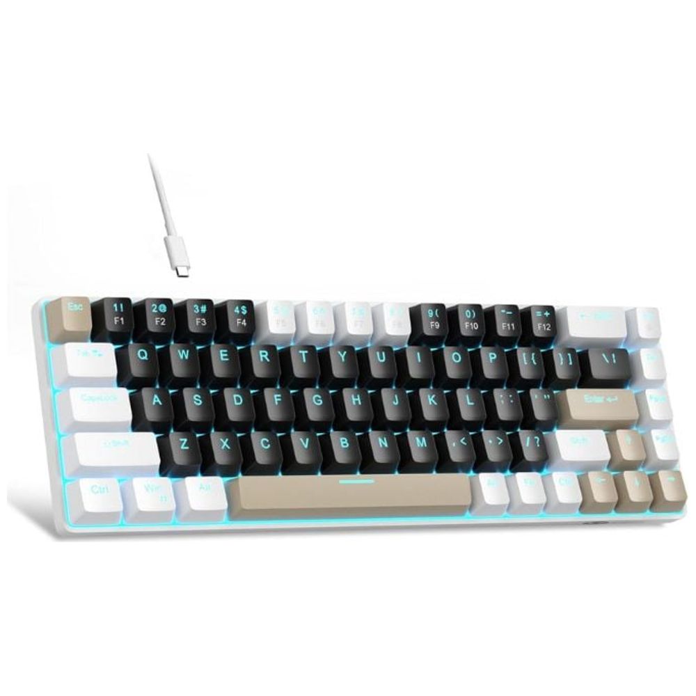 MAGEGEE MK BOX4 - Wired Keyboard - USB-C - LED - Brown – 47,500 IQD Iraq