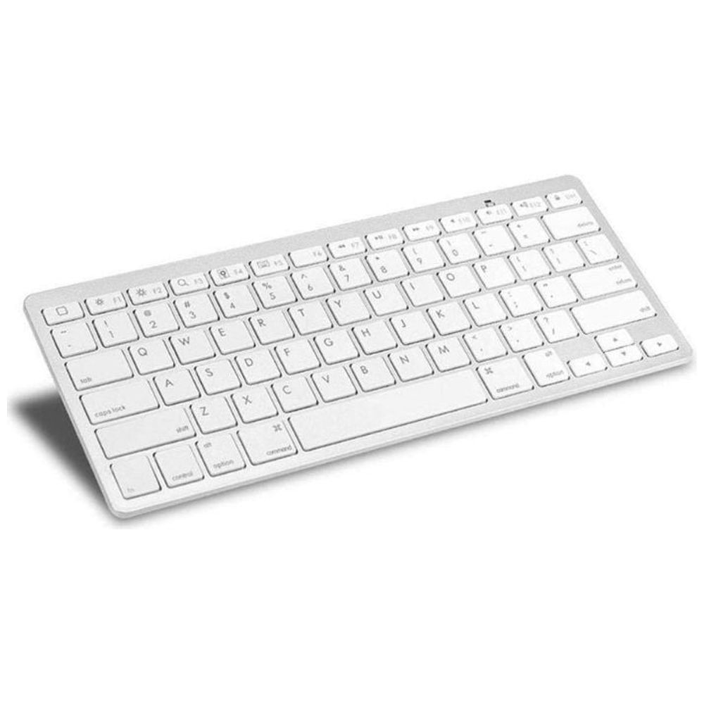 DM DM NB2610 Wireless Keyboard - Slim and Lightweight - Compatible with PC, Laptop, and iPad - White