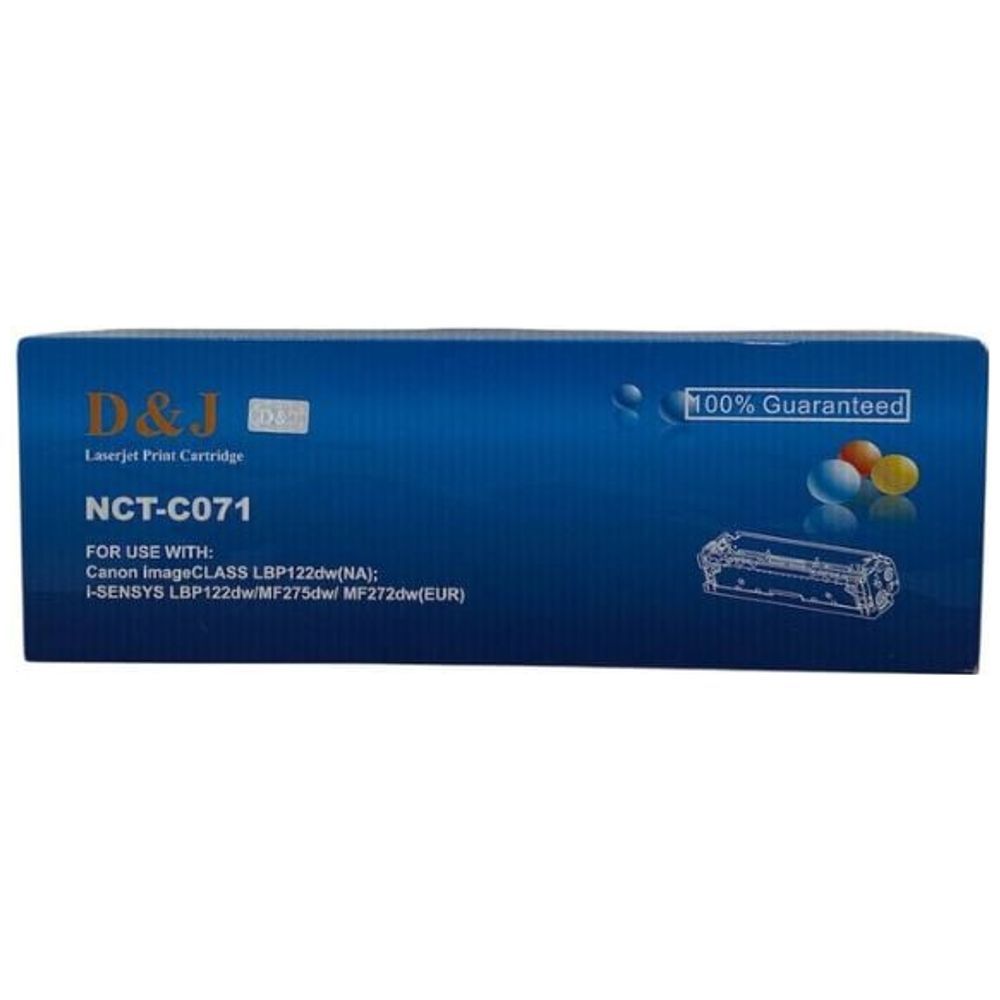 D&J D&J NCT-C071 - LaserJet Print Cartridge - Consistent performance and economical ink consumption