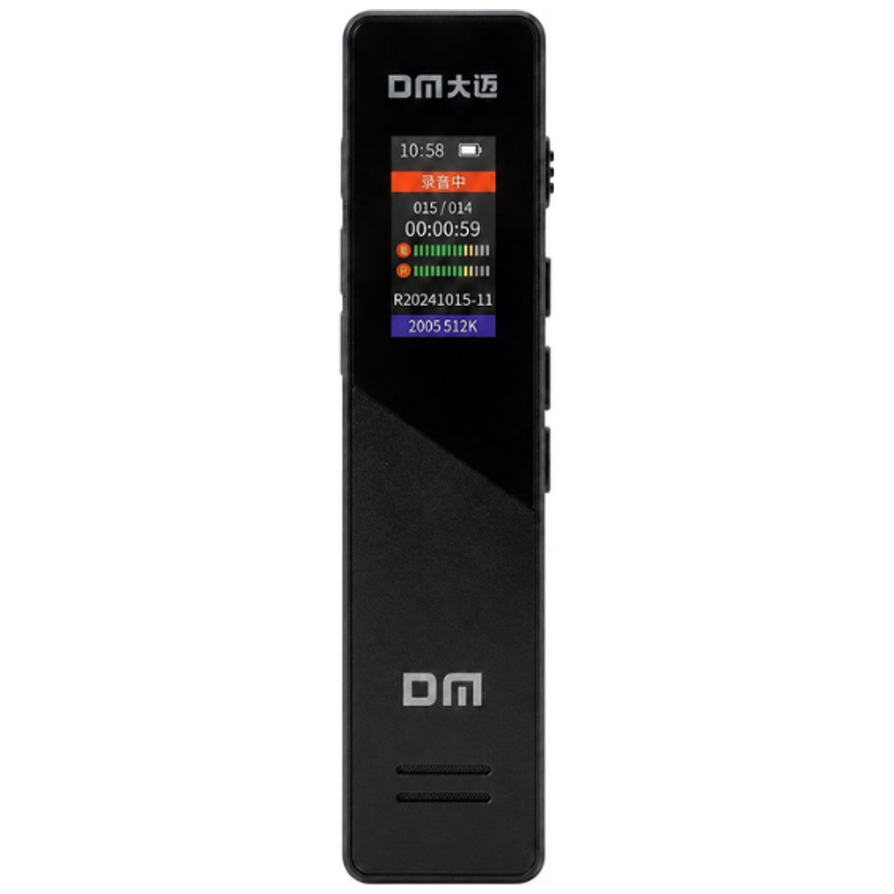 DM DM V1S Digital Voice Recorder - 32GB - Color Display - Black 32GB