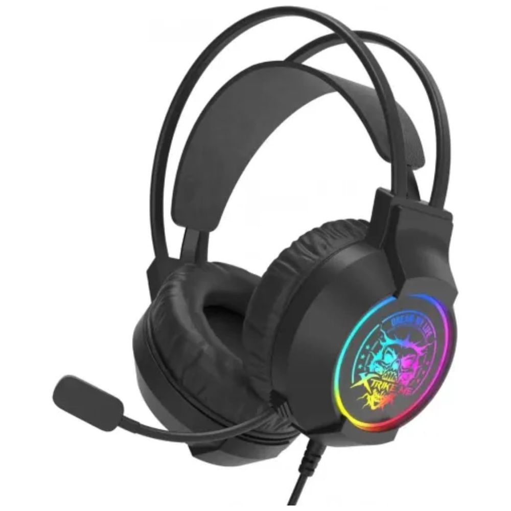 XTRIKE MEGH-516 Over-Ear Gaming Headset - 7.1 Virtual Surround Sound - 50mm Drivers - High Sensitivity Flexible Microphone - Stable RGB Lighting - USB Connectivity – 19,500 IQD Iraq