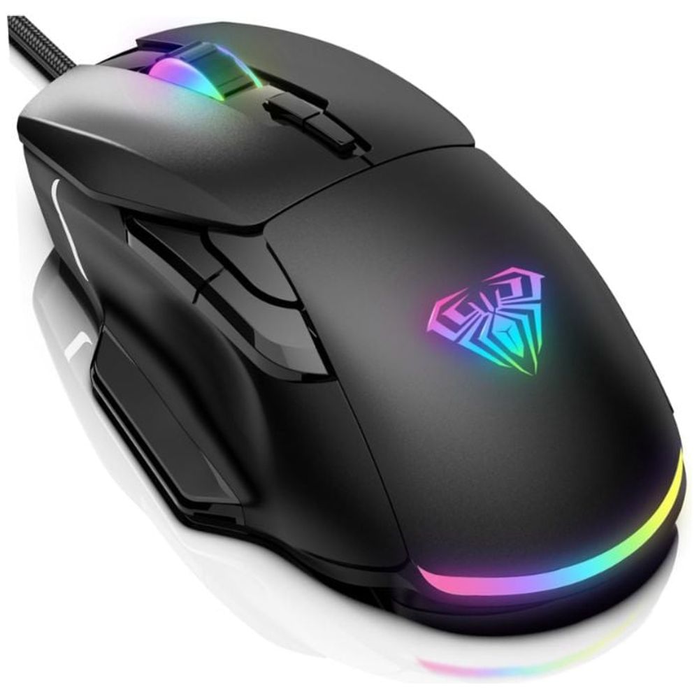 AULA F815 - Wireless Gaming Mouse - RGB - Ergonomic design and high precision - Black – 29,750 IQD Iraq
