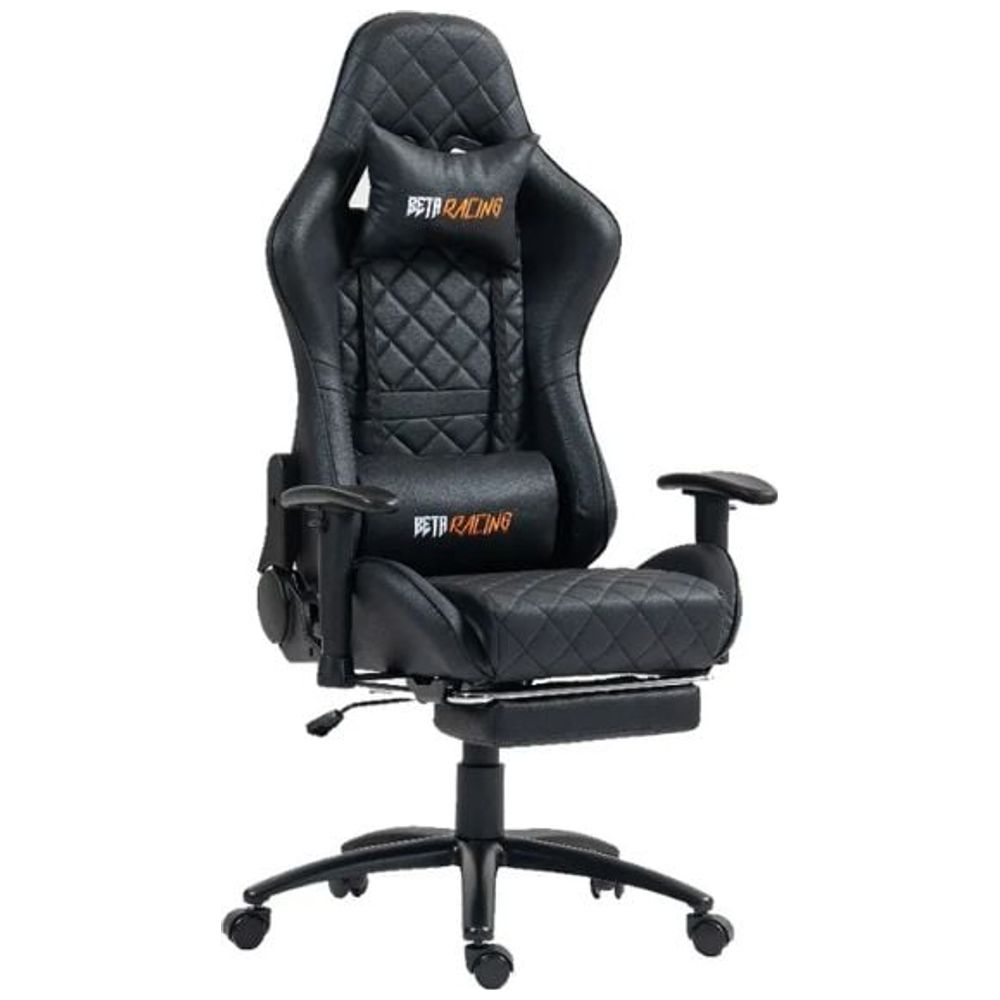BETA Racing - Gaming Chair - Backrest tilts up to 135 degrees & Casters Wheels - Black 135° tilt – 330,250 IQD Iraq