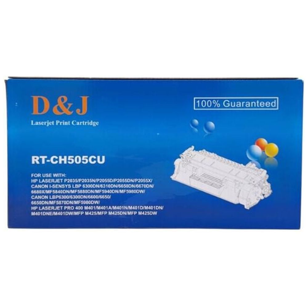 D&J D&J RT-CH505CU - Laser Printer Cartridge - Professional, accurate and clear printing - Black