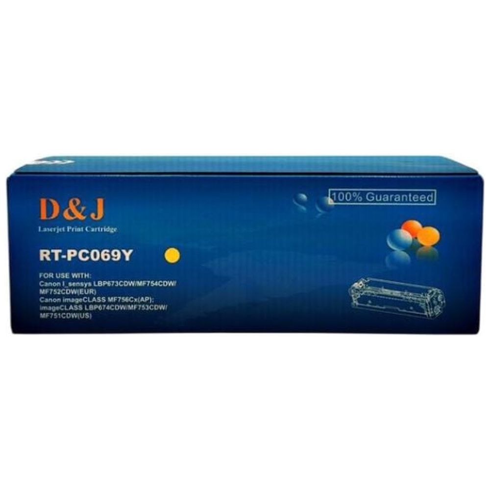 D&J D&J PC069 - LaserJet Print Cartridge - High resolution text and images - Easy to install and fully compatible with printers