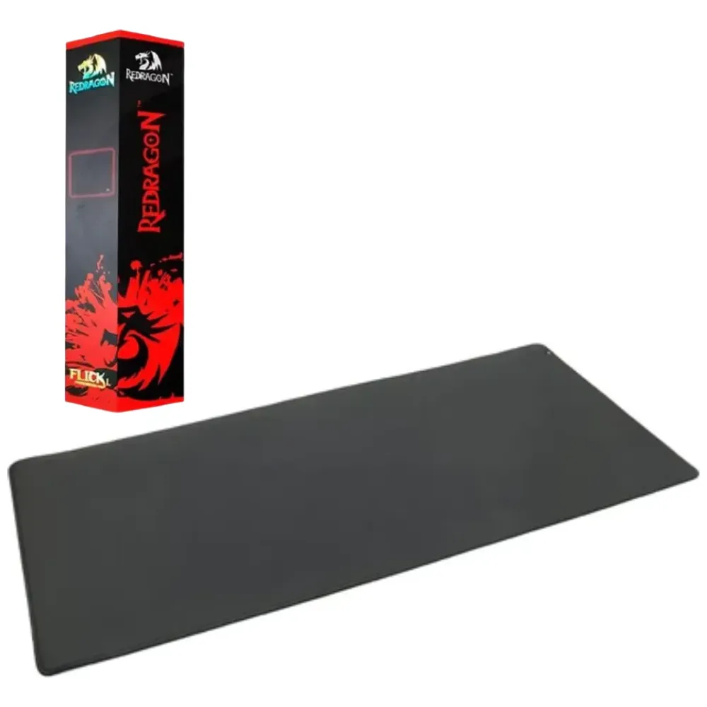 Redragon P040 Flick - 3XL Gaming Mousepad - 1219x610x3mm - Waterproof & Anti-Slip - Black 1219x610x3mm