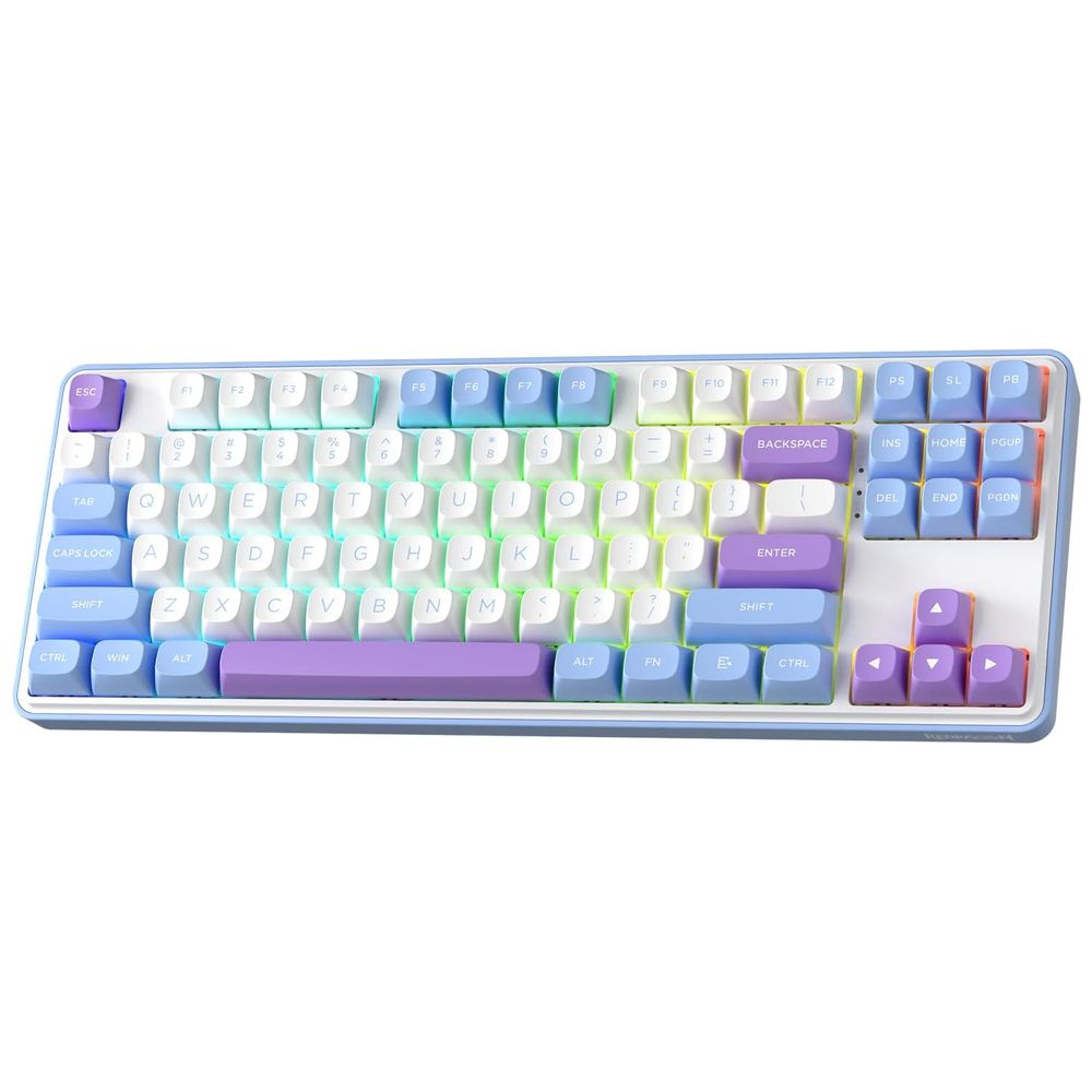 Redragon K707WBP - Wireless Gaming Keyboard - RGB - Noise Cancellation - White