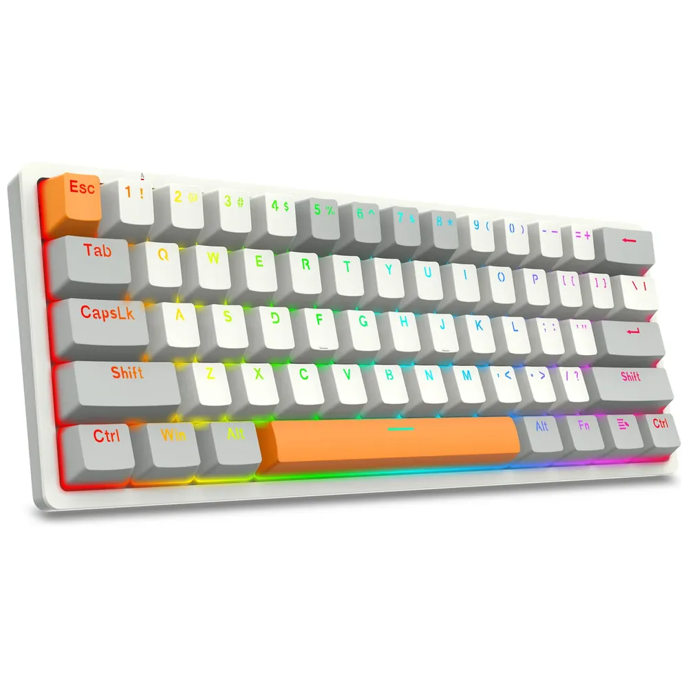 Redragon K642WGO - Wired Gaming Keyboard - RGB - Hot swappable mechanical switches - Black – 58,000 IQD Iraq