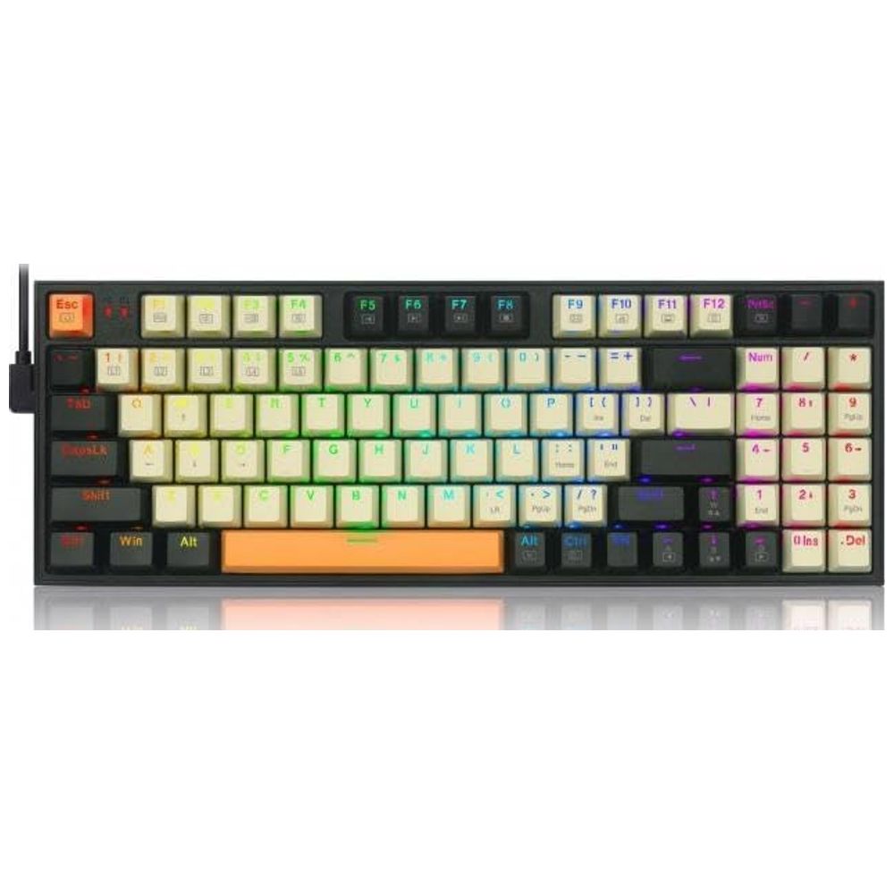 Redragon K636CLO - Wired Gaming Keyboard - RGB - USB-C - Black – 55,000 IQD Iraq