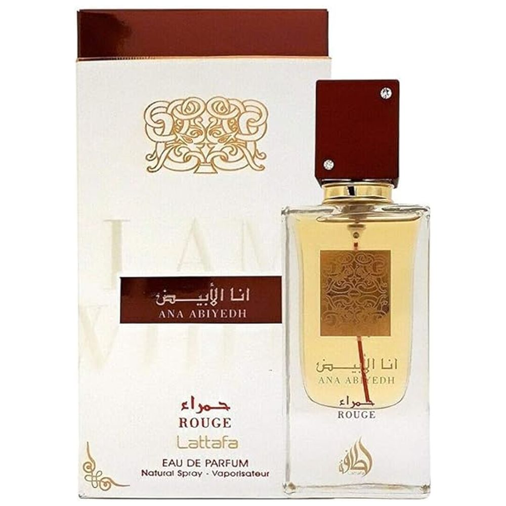 Ana Abiyedh Rouge by Lattafa for Unisex - Eau de Parfum, 60 ml