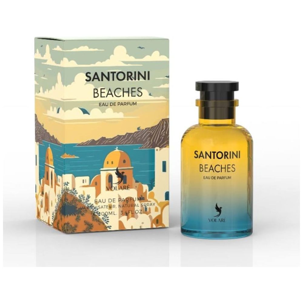 Santorini Beaches by Volare for Unisex - Eau de Parfum, 100 ml