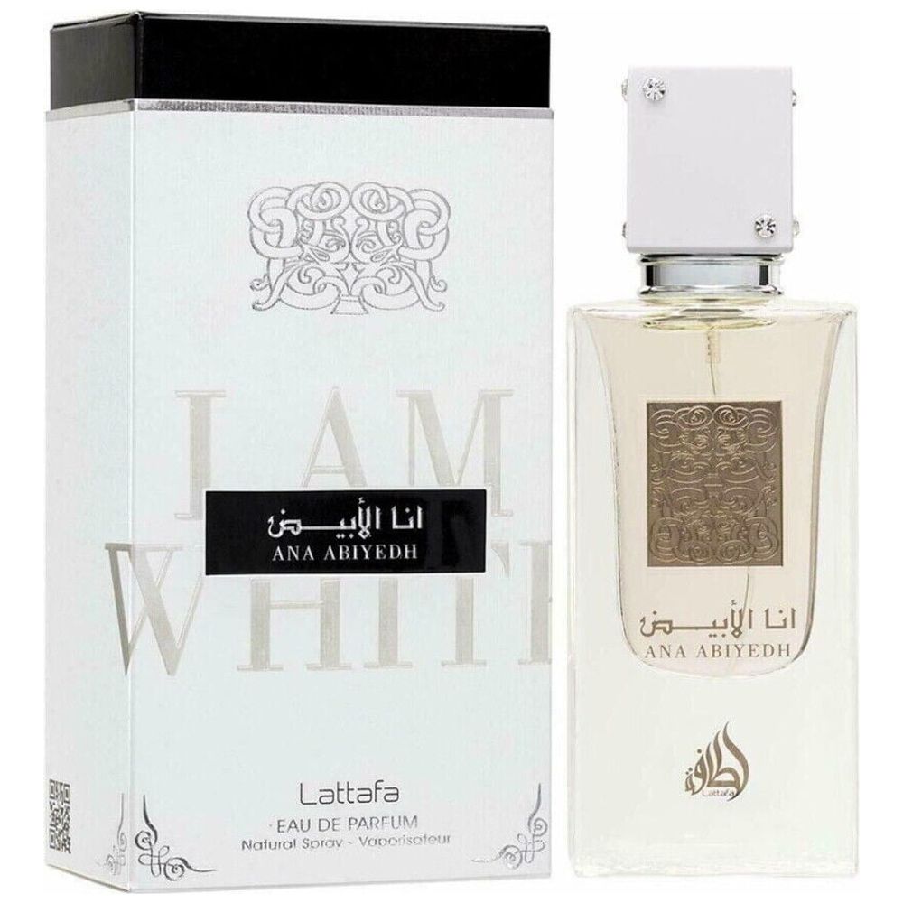 Lathafa Ana Abiyedh by Lattafa for Unisex - Eau de Parfum, 60ml 60ml