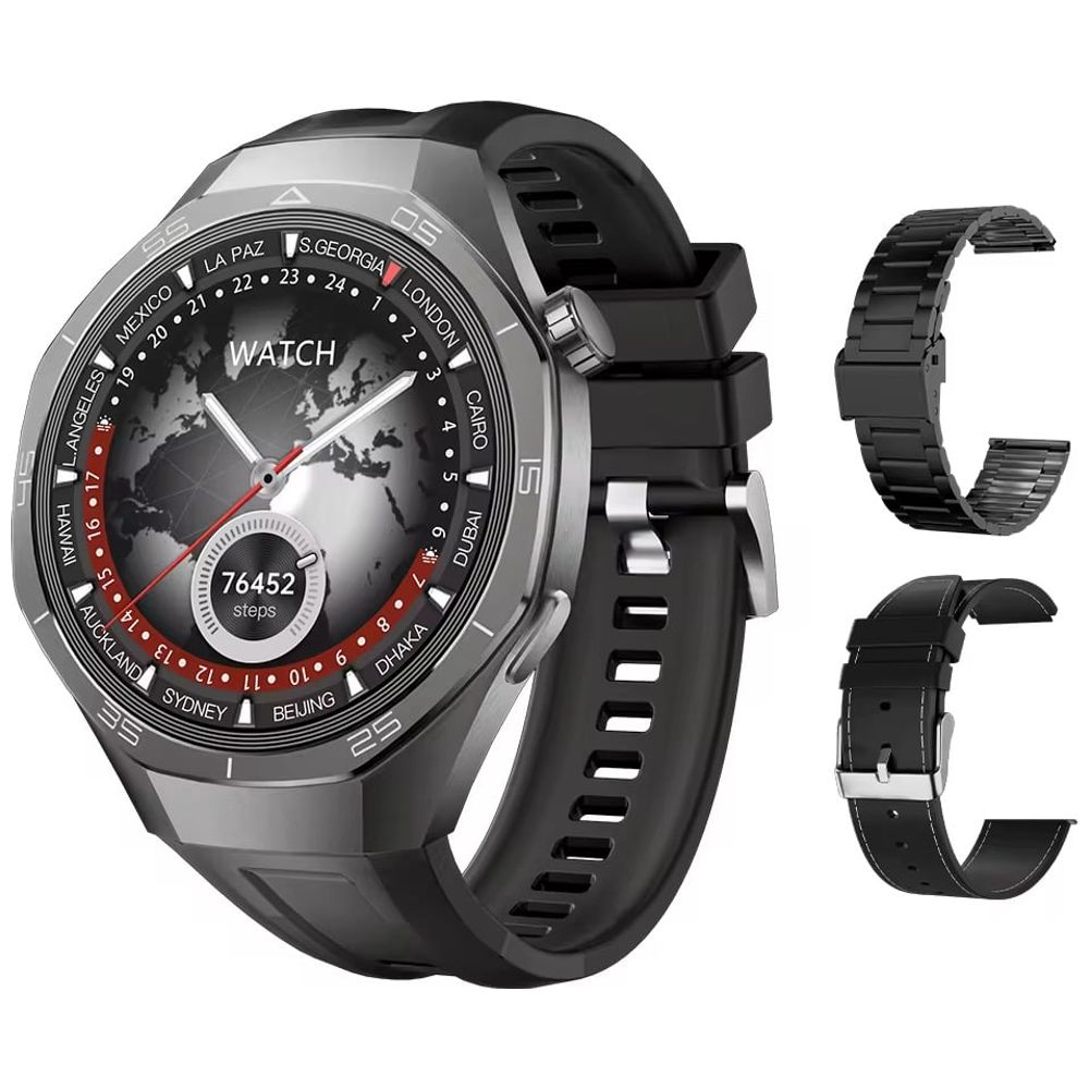 Domiwear SK-40-BL - Smart Watch - Battery 315 mAh - IP67 water resistant - Black 315mAh