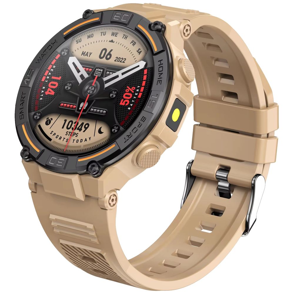 LOKMAT HW50 - Smart Watch - 1.9 Inches touchscreen - Up To 250 - 300 mAh - Beige 1.9 inches, 250-300mAh