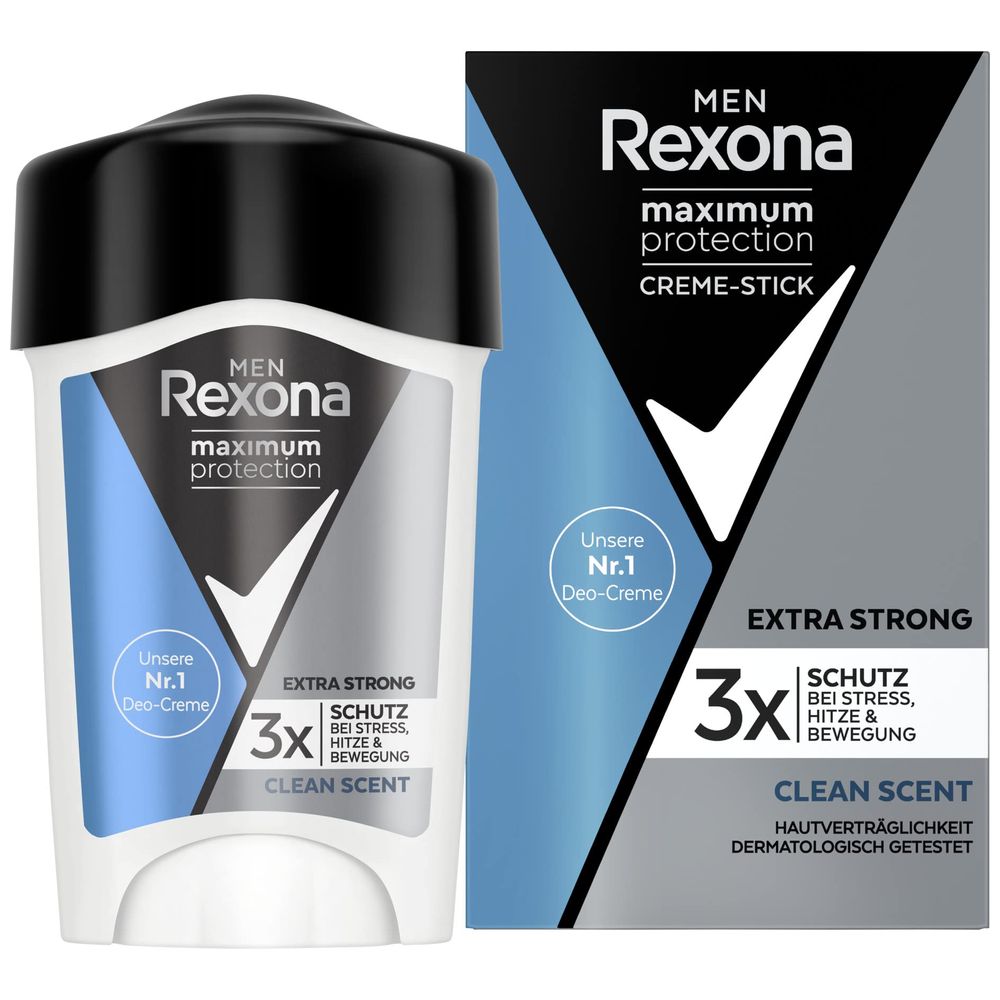 Clean Scent by Rexona for Men - Deodorant Body Stick, 45ml