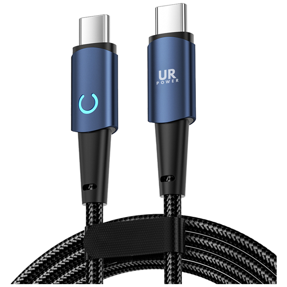 URPower 60WMCRP - USB-C To USB-C Cable - 1.2 m - 60W - Black 1.2m, 60W – 8,750 IQD Iraq