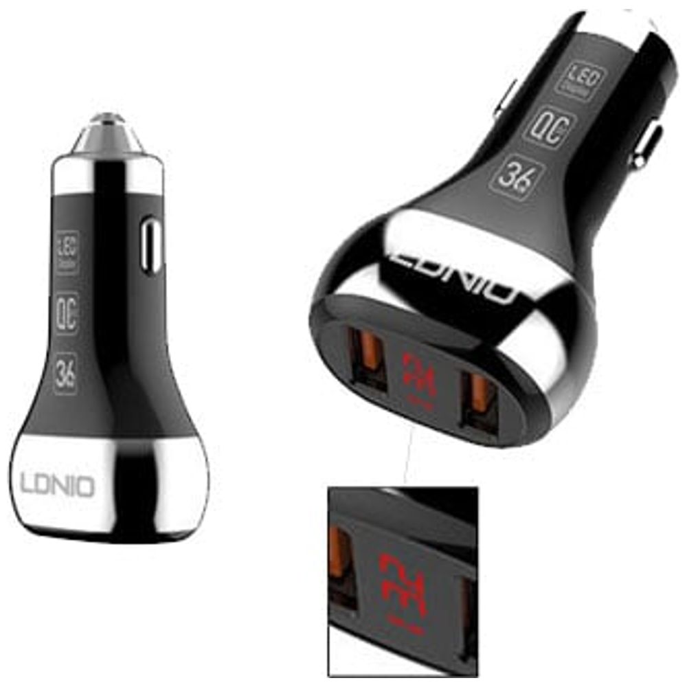 LDNIO LDNIO 6933138618028 - Car Charger - Black – 15,750 IQD Iraq
