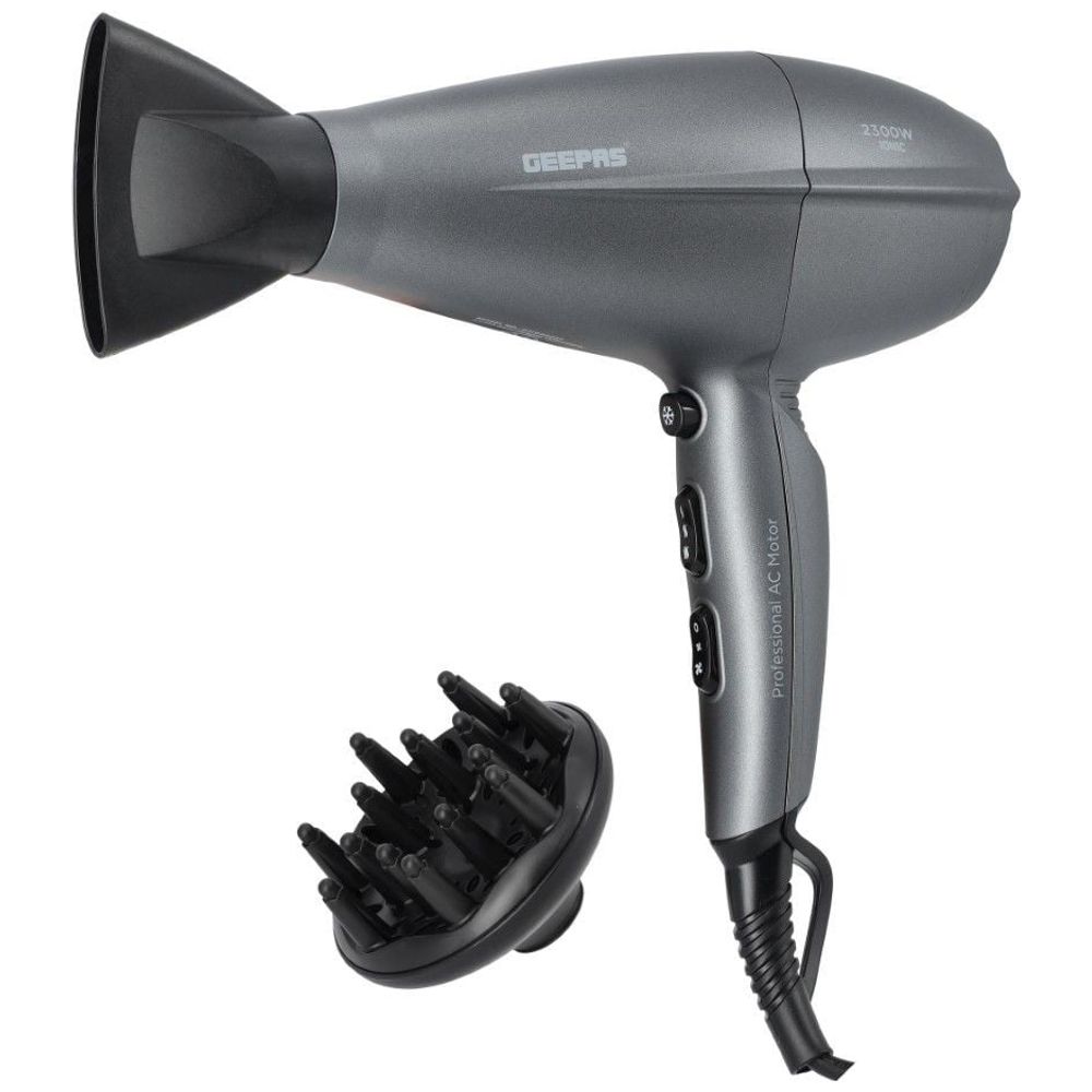 Geepas GHD86052 - Hair Dryer - Silver