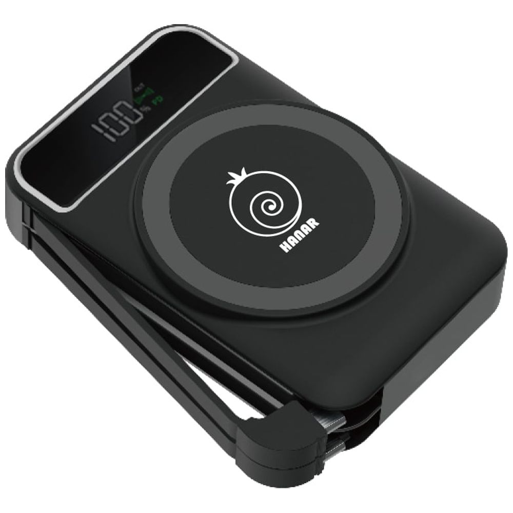 Hanar z014400031644 - 10000mah - Wireless Power Bank - Black 10000mAh, Wireless – 25,000 IQD Iraq