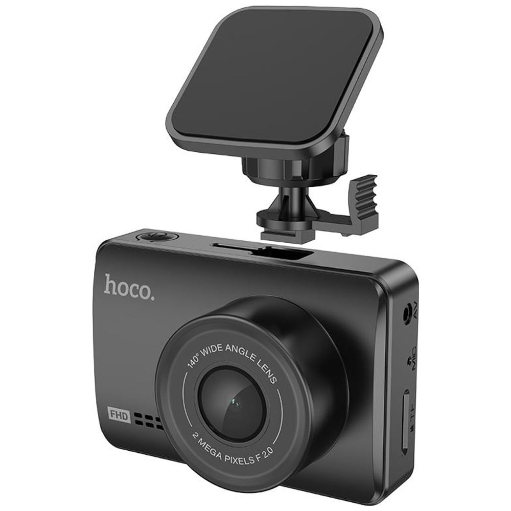 Hoco DV2 - Dash Cam - 1080P Front Camera - 2.45-Inch IPS Display - Black