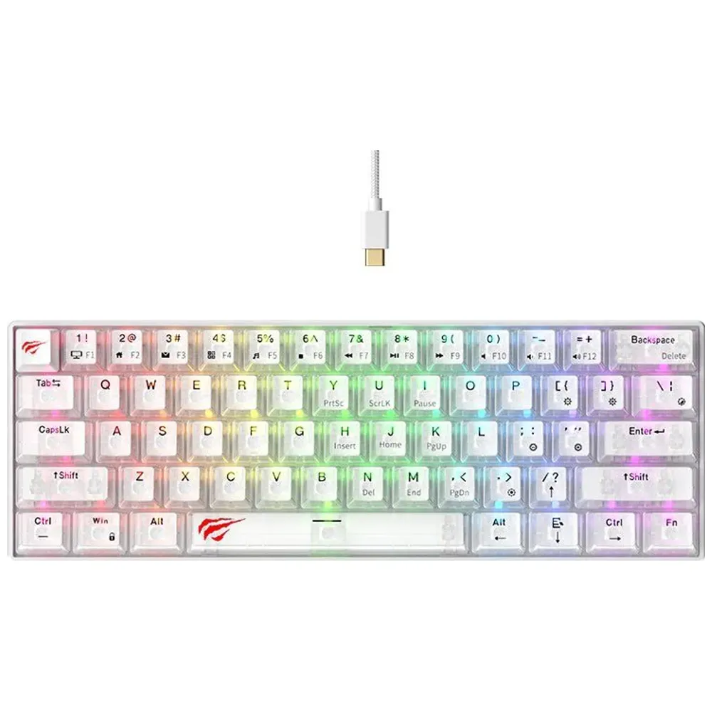 Havit Havit KB903L - Wired Gaming Keyboard - RGB - USB-C - White