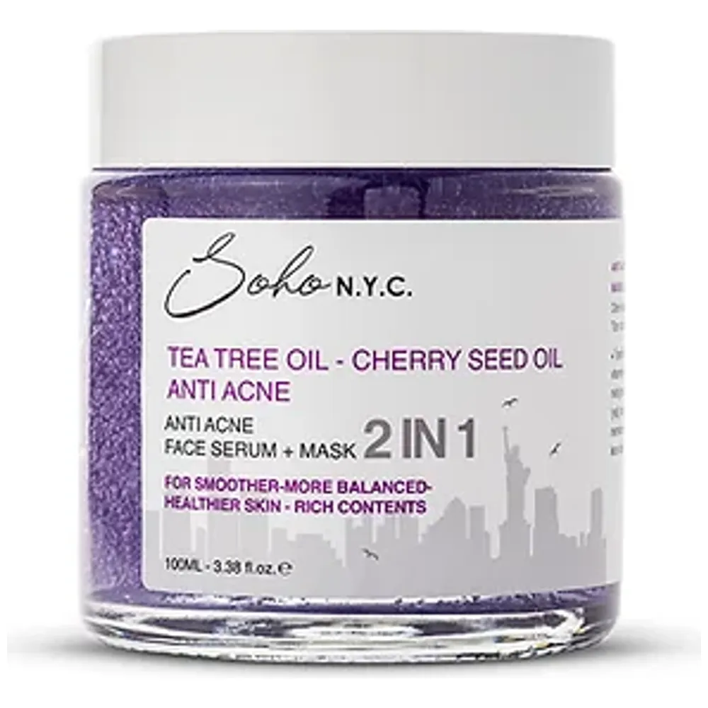 Soho New york Anti-acne Sebum Balancing 2in1 Face Serum + Mask - 100ml