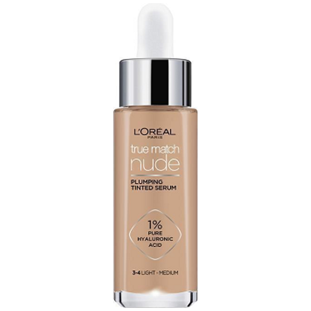 L'Oreal Paris True Match Nude Serum Foundation, 3-4 - Light Medium