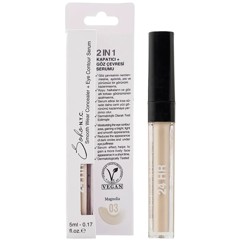 Soho New york Dark Circles & Bags Under Eyes Serum & Concealer, 03 - Magnolia