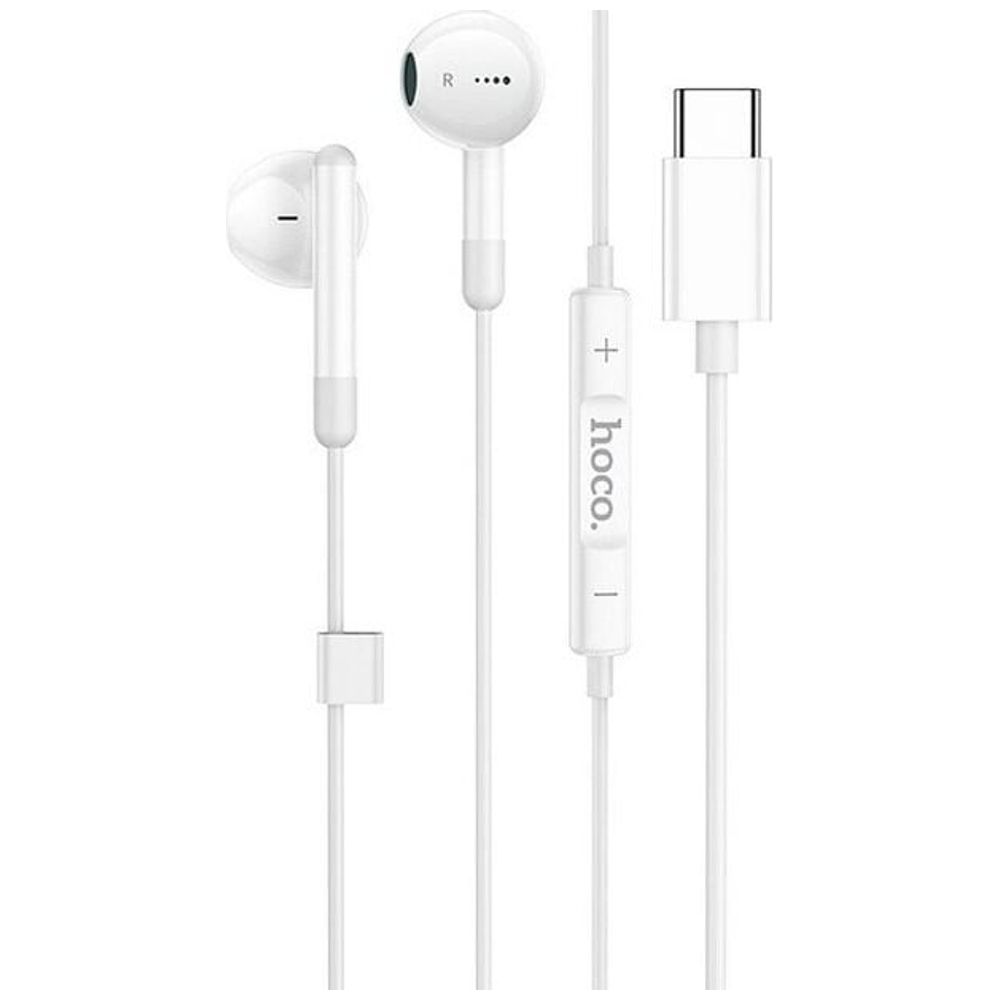 HOCO M93 - Wired Headphone In Ear - USB-C - White