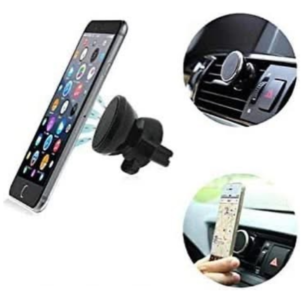 XD Collection - Magnetic Car Air Vent Holder - 360 degree rotation - Black – 19,500 IQD Iraq