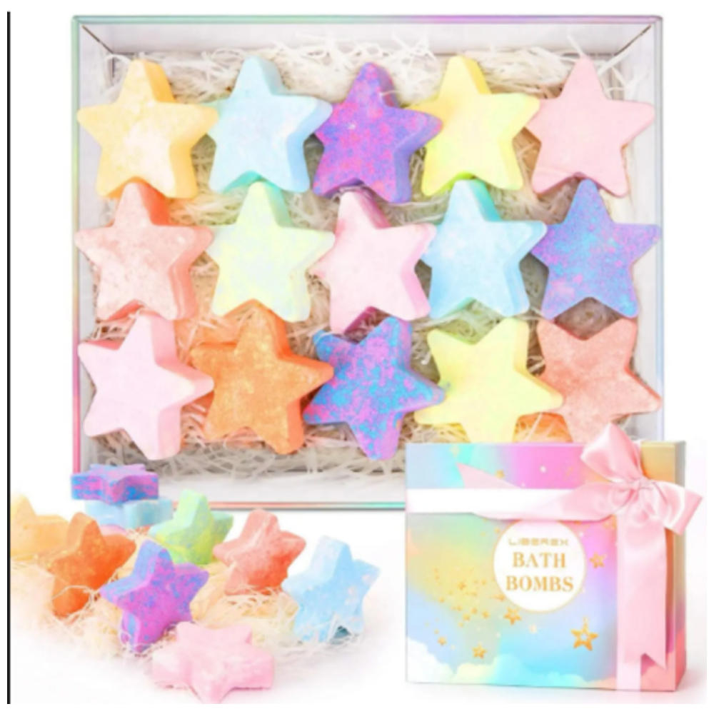 Liberex Bath Bomb Gift Set – 16 Pieces – Multicolor Scents