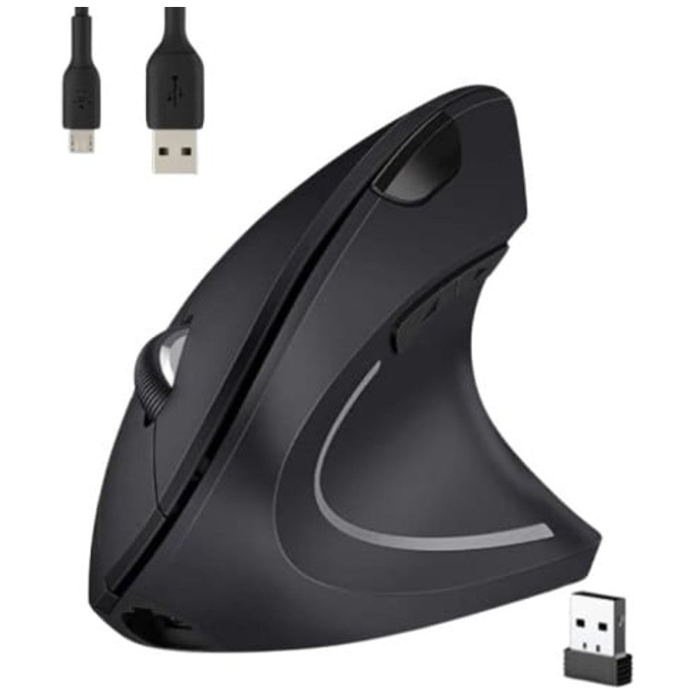 Jelly Comb 2.4G Wireless Mouse - Ergonomic Design - Black