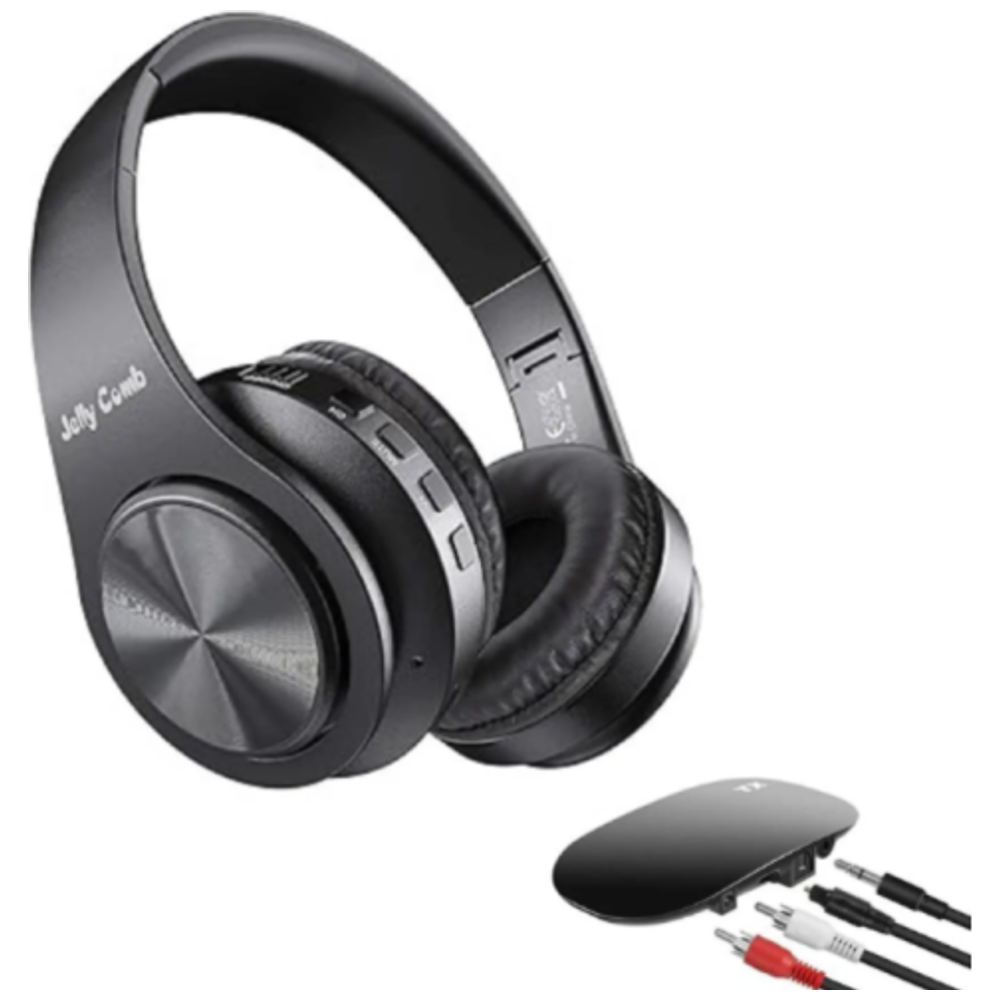 jelly comb x00175id4f - Bluetooth Headphone Over Ear - Up to 15 hours Battery Life - Black 15 hours – 49,750 IQD Iraq