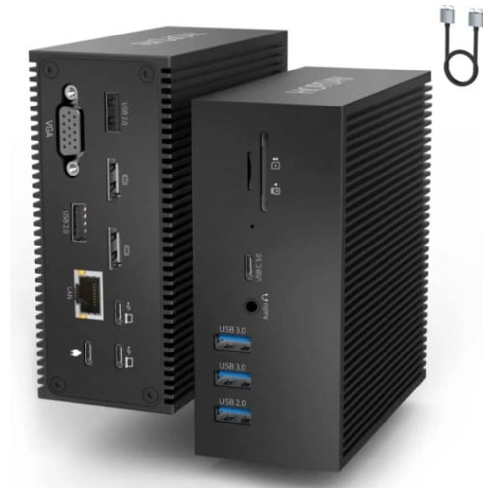 HOPDAY dc006b - 16 In 2 Docking Station - 100W - Black 100W – 117,000 IQD Iraq