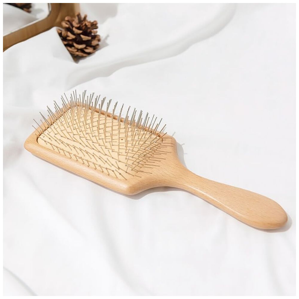 No Brand brus-3234y - wooden hair brush