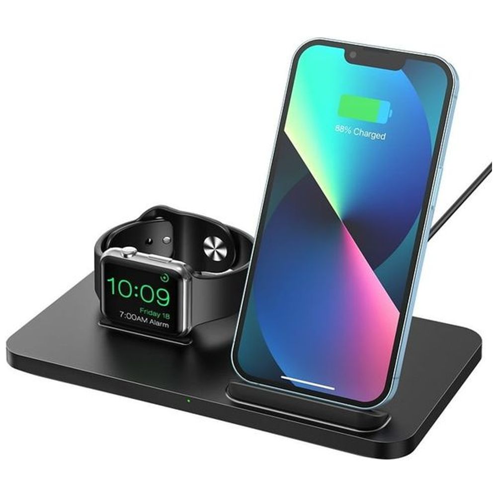 Seneo PA193B - 2-in-1 - Wireless Charger - 15W - Black 15W – 28,000 IQD Iraq